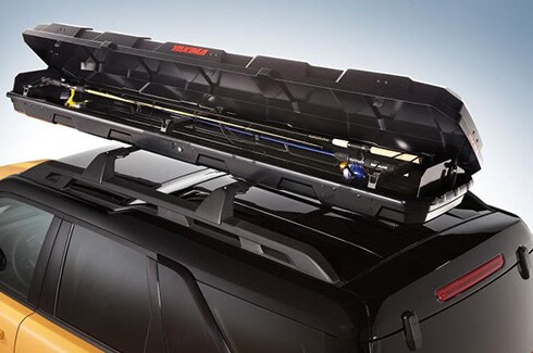 Descubre Accesorios Ford Bronco en PR, Parrillas y Transportadores Yakima Caja para Caña de Pescar